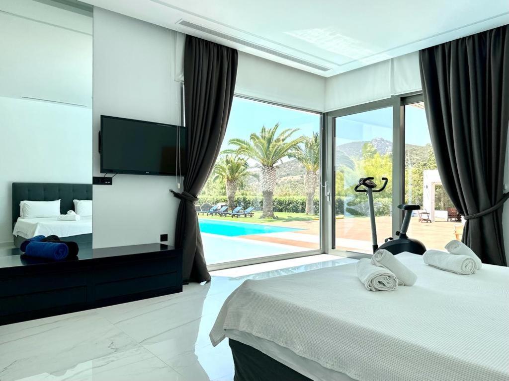 Leblanc Luxurious Beachfront Villa, Gcollectiongr エルミオニ エクステリア 写真