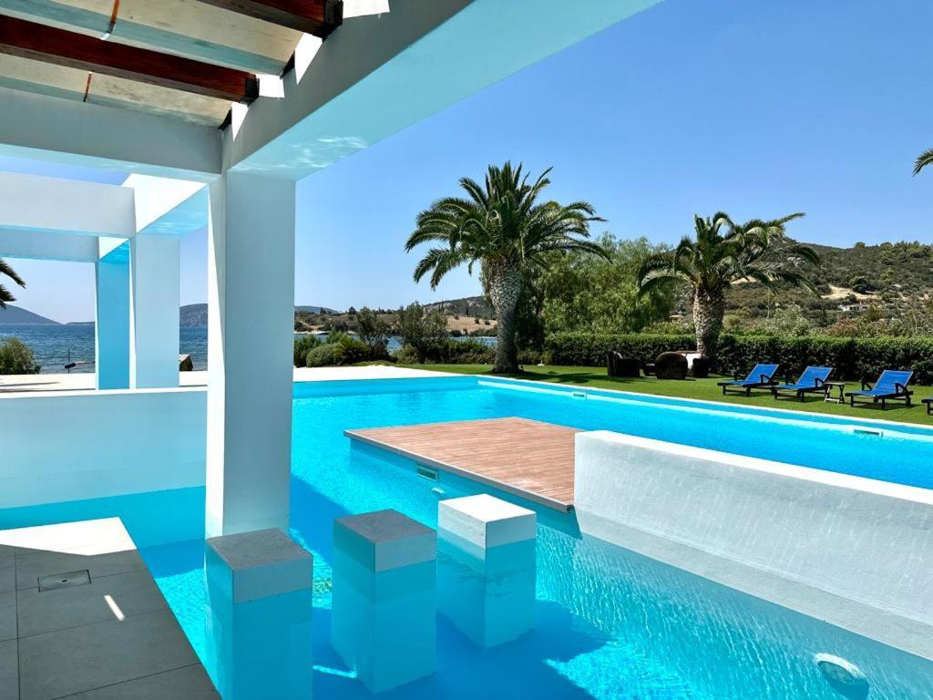 Leblanc Luxurious Beachfront Villa, Gcollectiongr エルミオニ エクステリア 写真